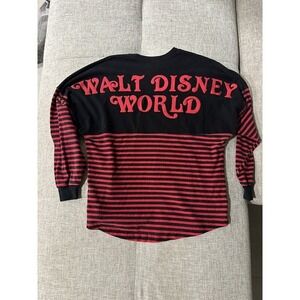 Pirates of the Caribbean Spirit Jersey‎ Shirt Adult XS Red Black Striped Disney
